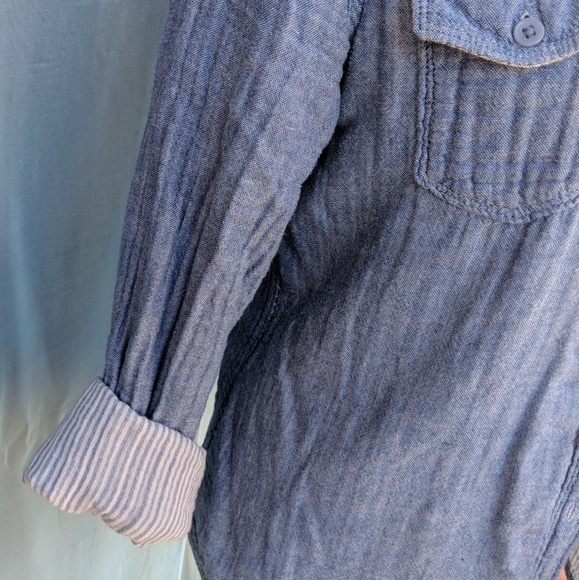 Denim Long Sleeve Button Up - Picture 6 of 8